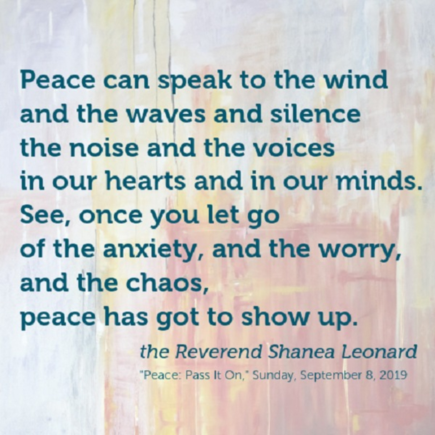 Peace: Pass It On!