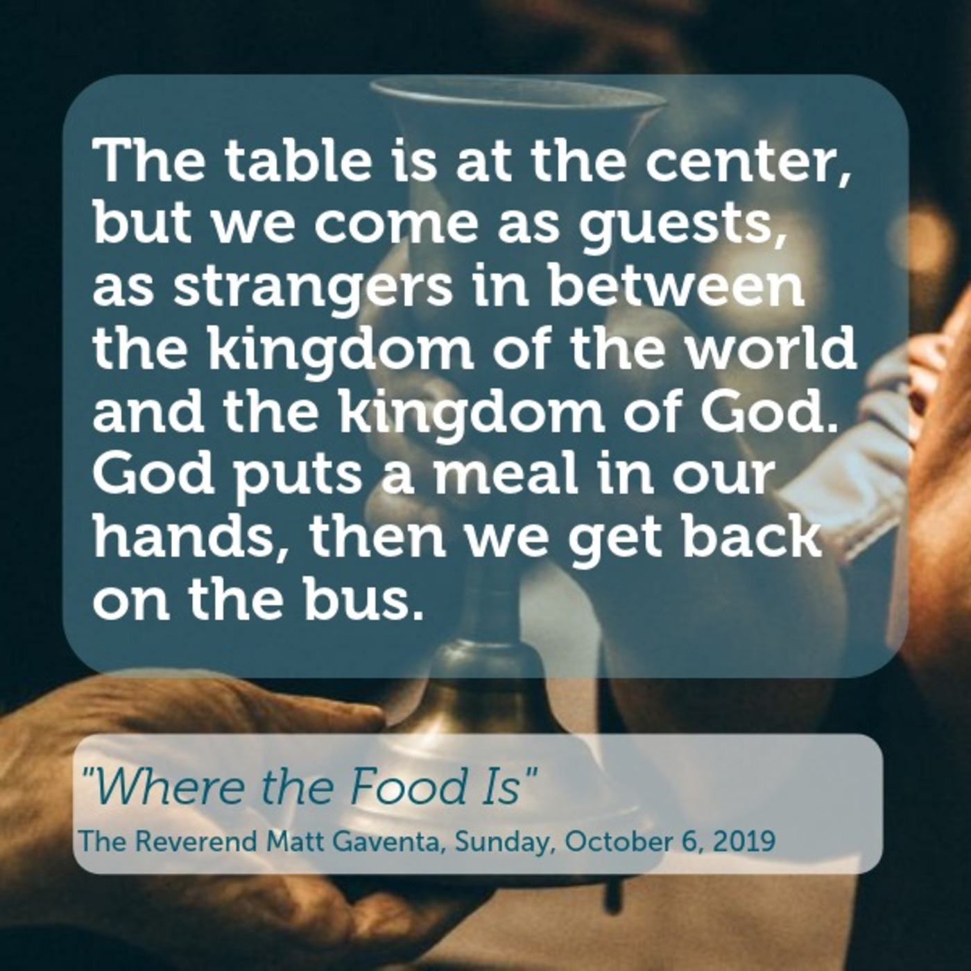 Where the Food Is