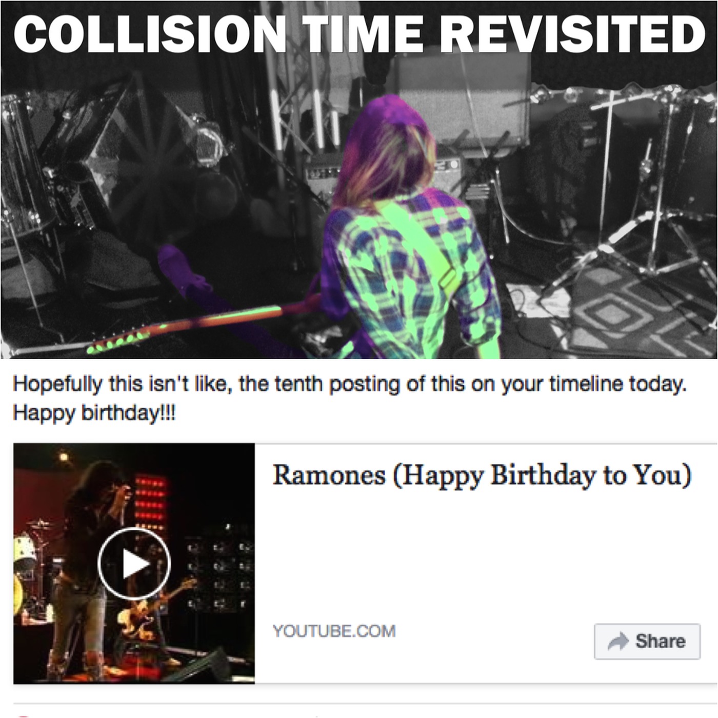 Collision Time Revisited