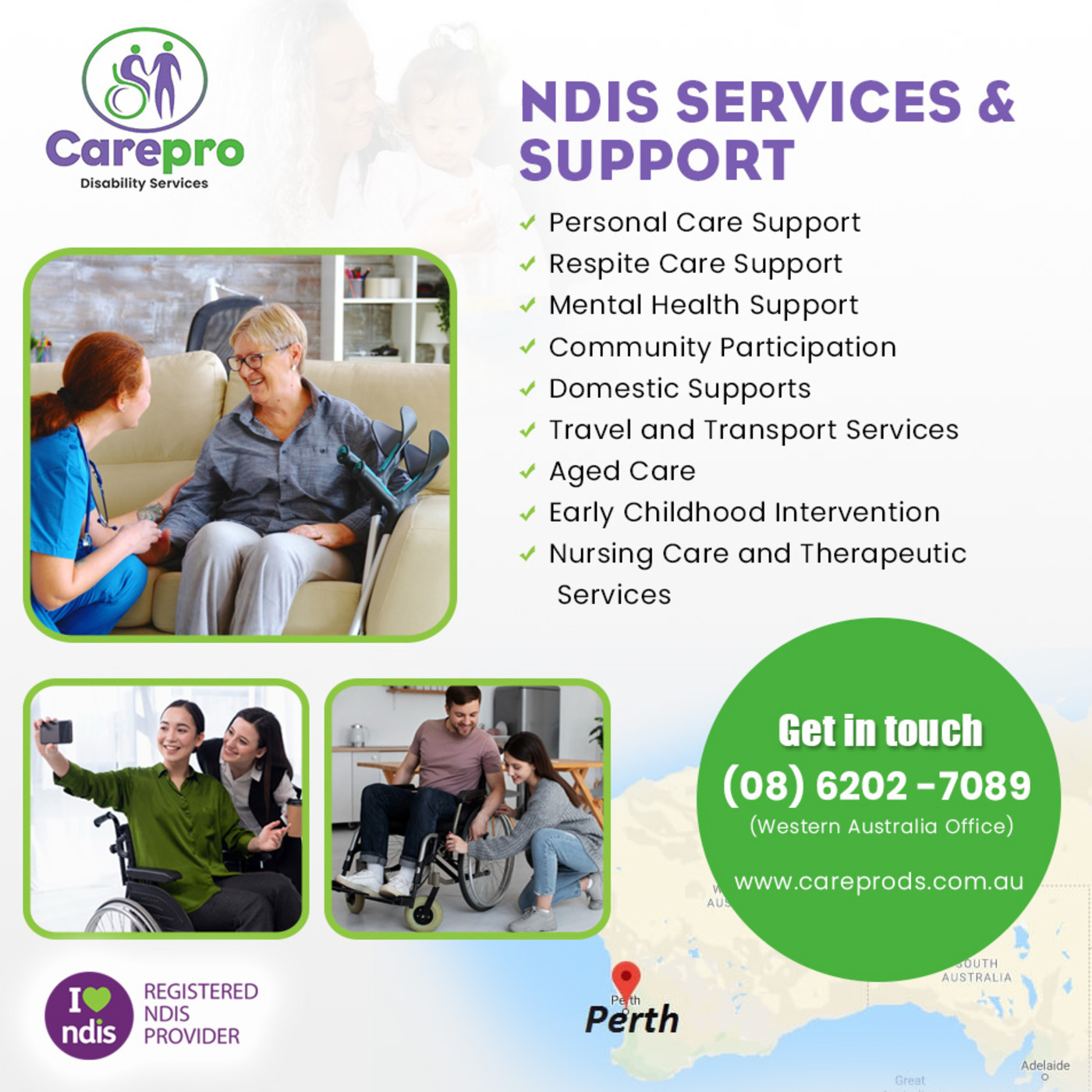 NDIS Support Service With Carepro Disability Services cover art
