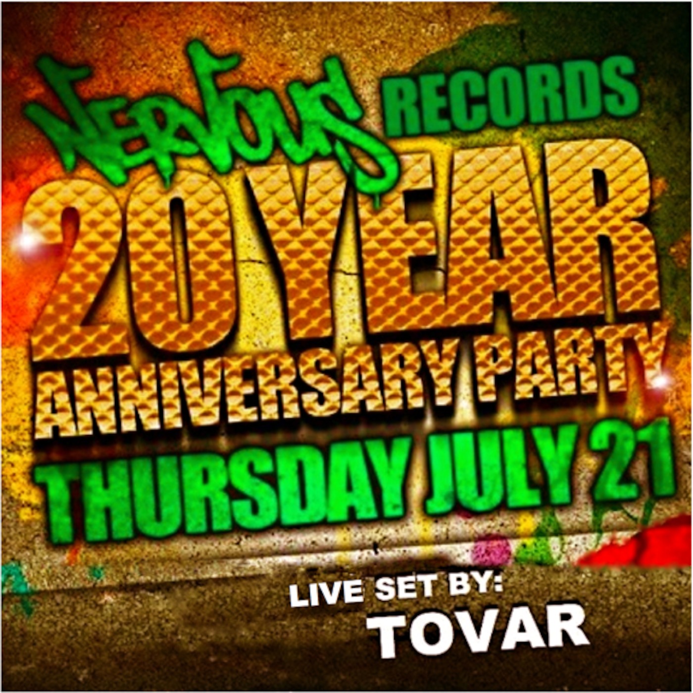 Tovar Live @ Cielo nyc | Nervous Records 20th Anniversary