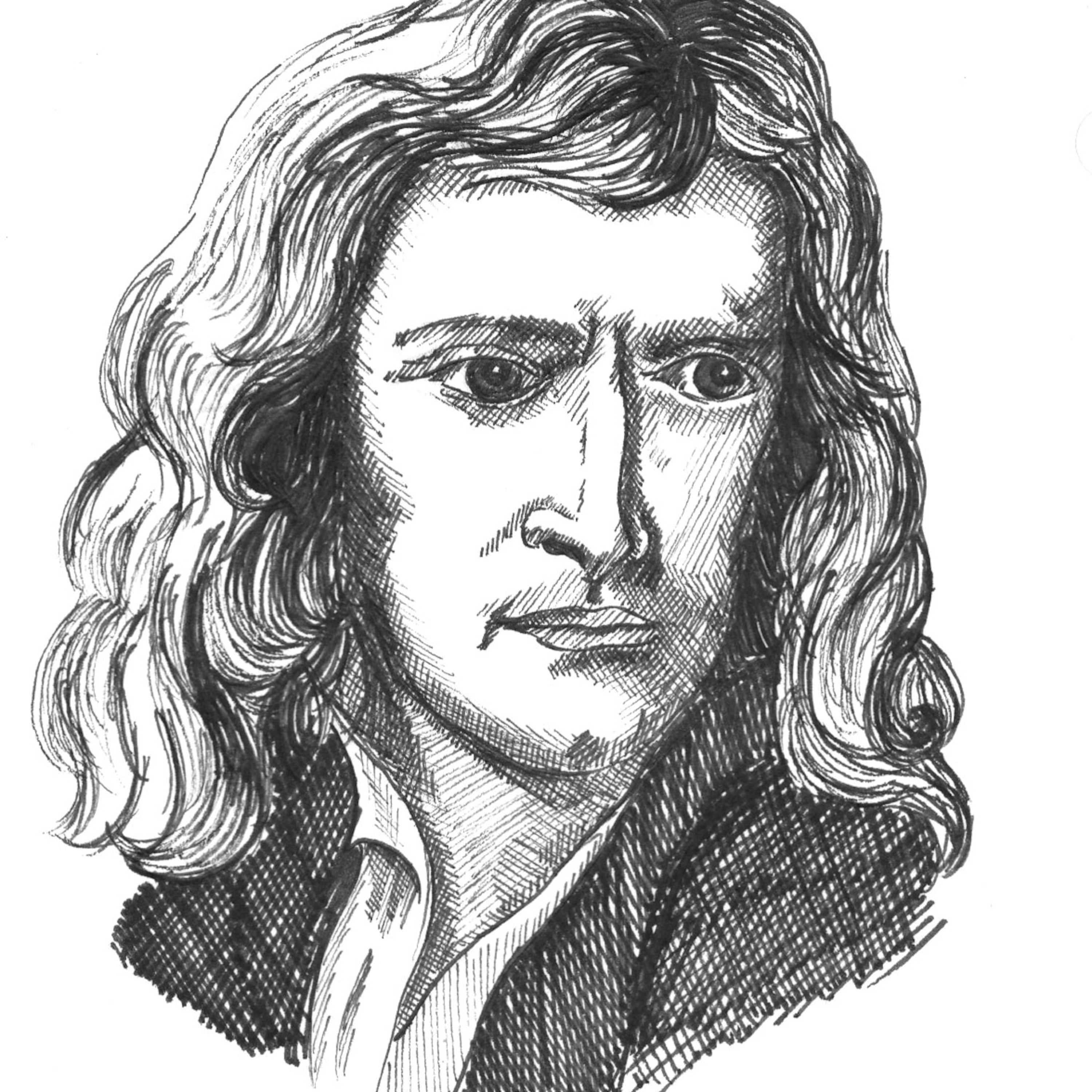 Ньютон писатель. Ньютон портрет.