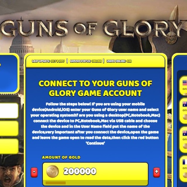 guns of glory gold generator