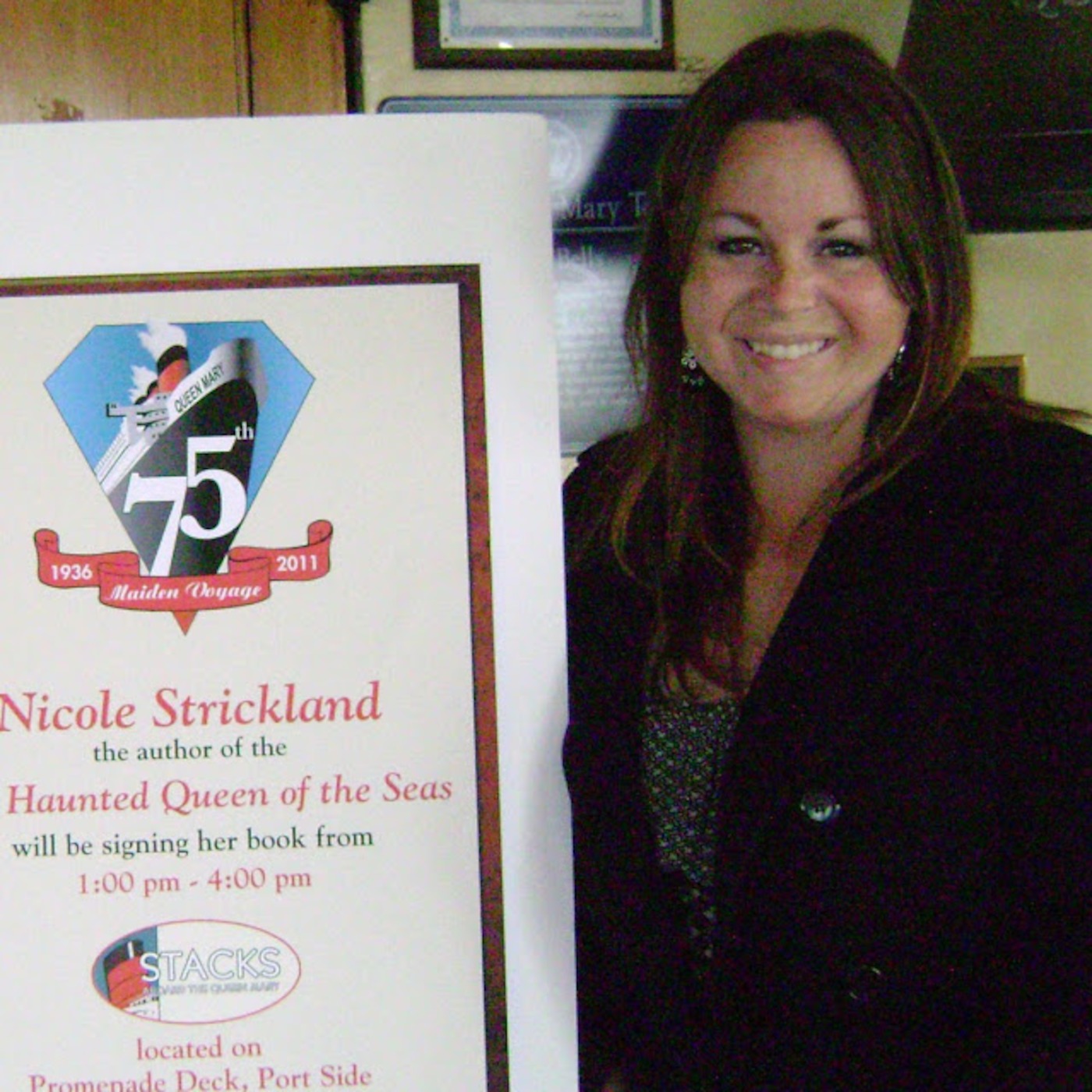 11/10/2013  Nicole Strickland Author, Paranormal Investigator and the Queen Mary