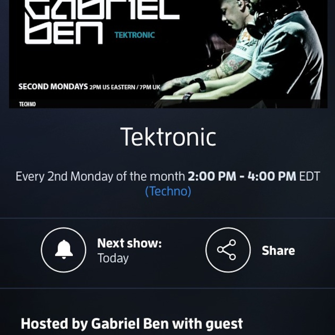 Gabriel Ben presents Tektronic