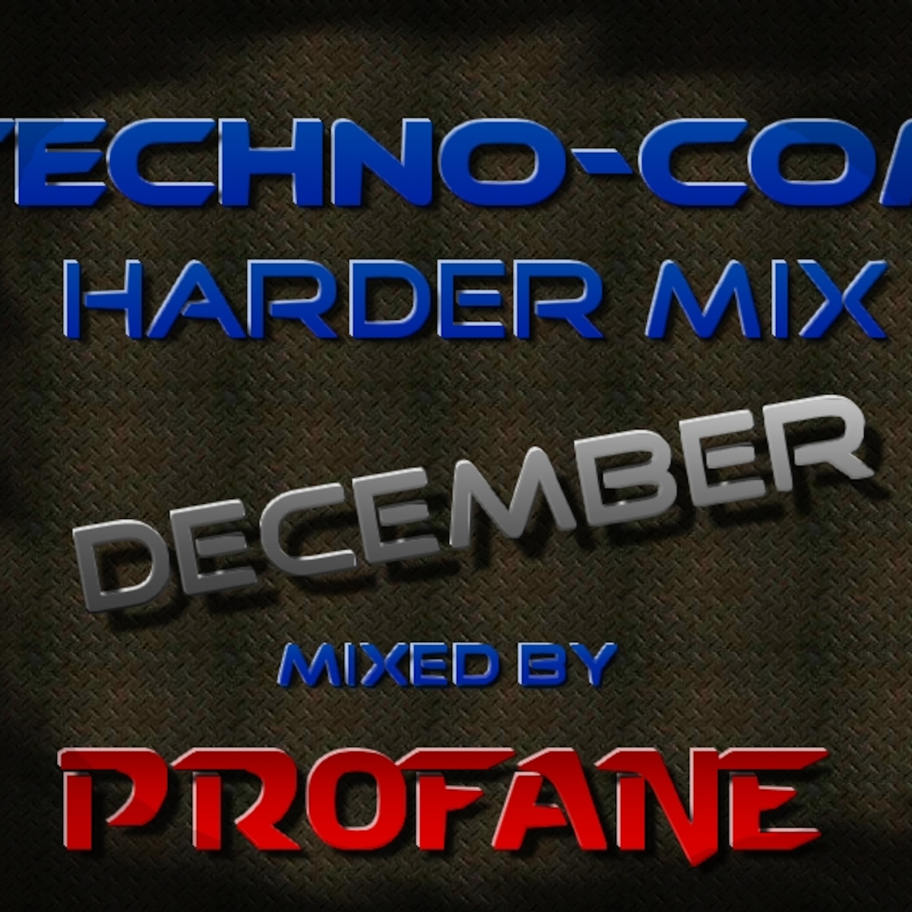 Techno-Com Harder Mix December episode artwork