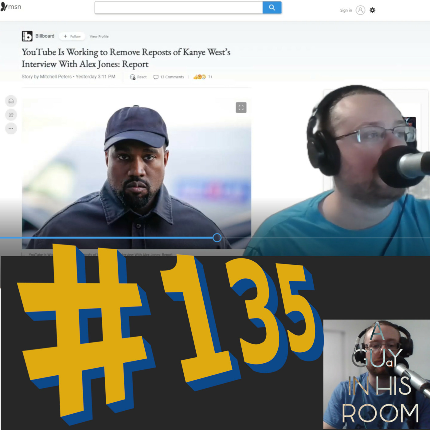 A guy in his room