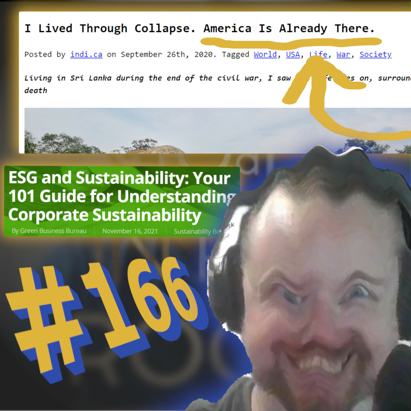 cover of episode Episode 166: The first sustainable, carbon neutral, net zero podcast
