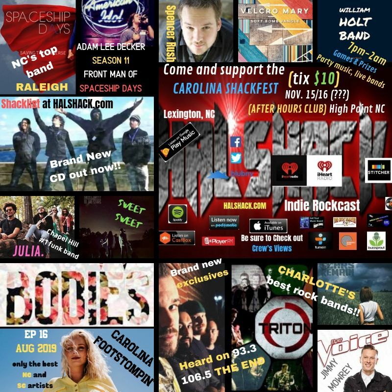 Halshack Ep 16 (CAROLINA FOOTSTOMPIN') Aug 2019 ..main show