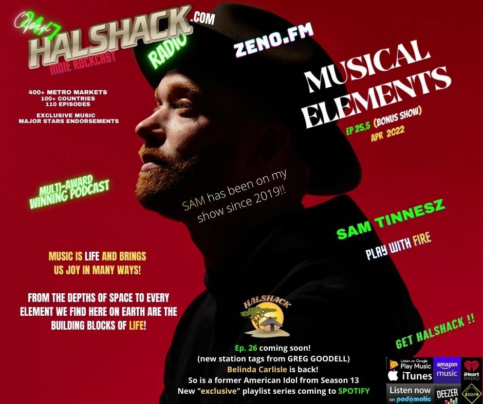 Episode 100: Halshack Ep 25.5 (MUSICAL ELEMENTS) Apr 2022 (bonus show, music only)