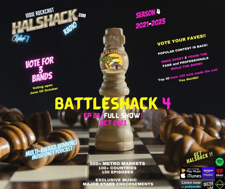 Episode 133: Halshack ep 28 (BATTLESHACK 4) Season 4 Contest --OCT 2023--(Full show-hosted by Halshack- Top 10 artists 2021-2023 voted by professionals and fans)