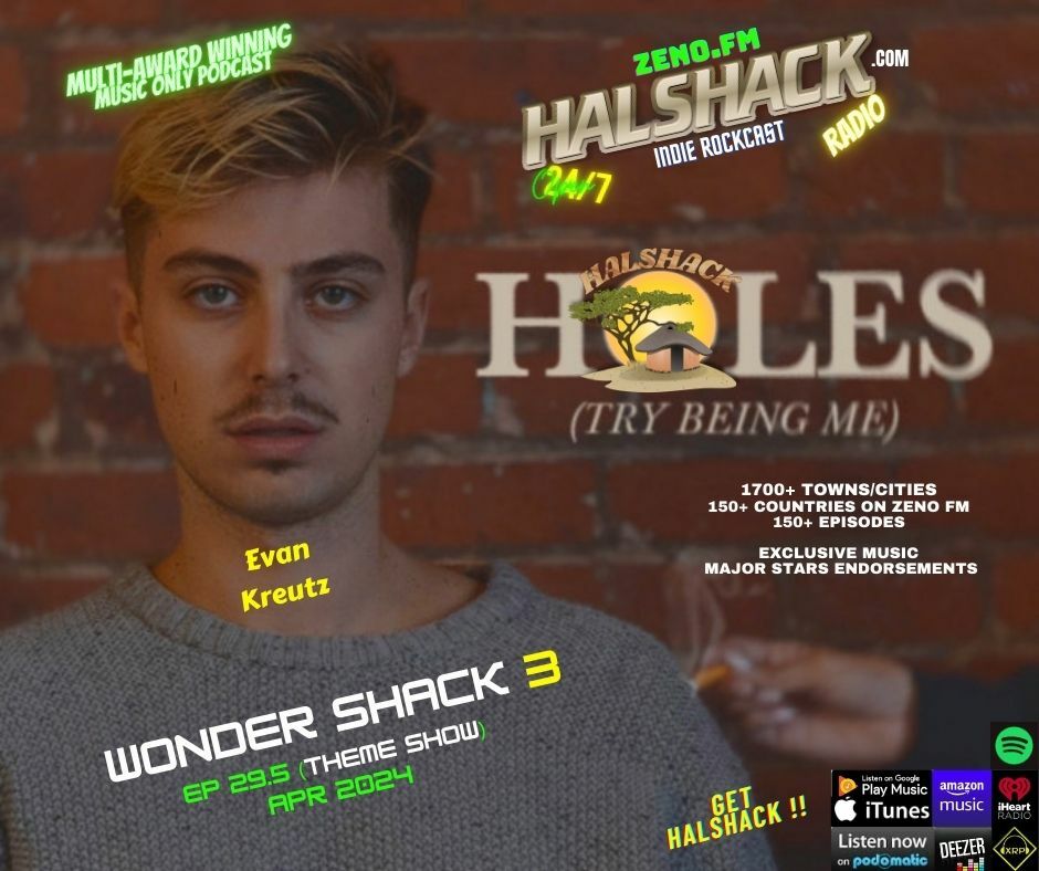 Episode 146: Halshack ep 29.5 WONDER SHACK 3 -- APR 30 2024 (new pop, alt, rock) --1 hour Bonus show