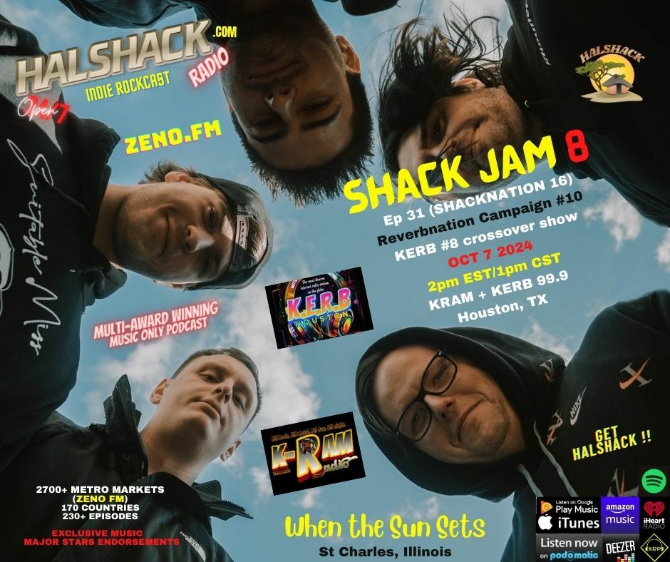 Episode 163: Halshack Ep 8 (SHACKJAM on KRAM and 99.9 KERB) Monday Oct 7th, 2024-- SHACKNATION 16 --Crossover edition for Reverbnation hosted by Halshack