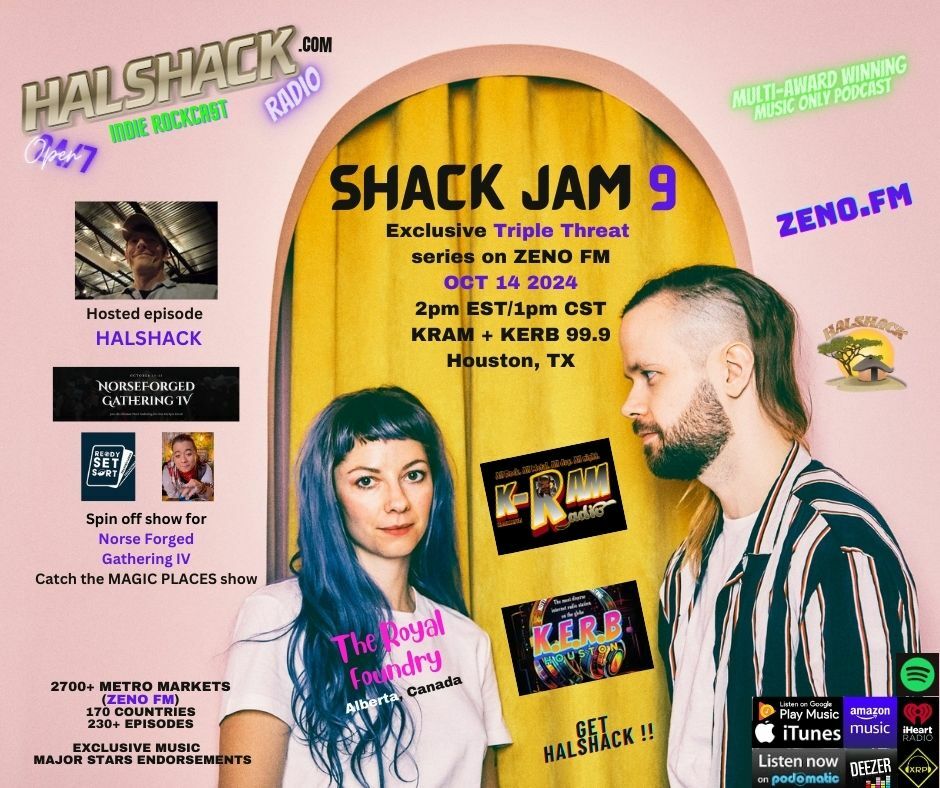 Episode 165: Halshack Ep 9 (SHACKJAM #9 on KRAM and 99.9 KERB)-- Monday Oct 14th, 2024-- TRIPLE THREAT #32 --mash up special edition of Triple Threat Thursday