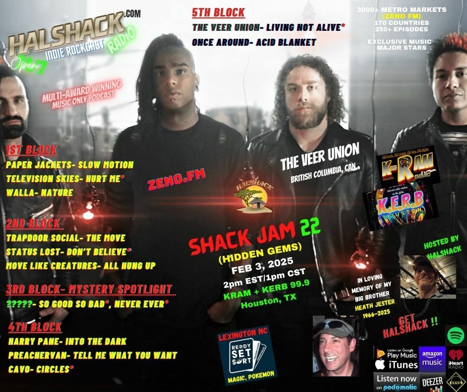 Episode 195: Halshack ep 22 (SHACK JAM 22--HIDDEN GEMS pt 1 --KERB-KRAM Houston, TX) -- Feb 3, 2025--- Halshack faves special-- Hosted by Halshack