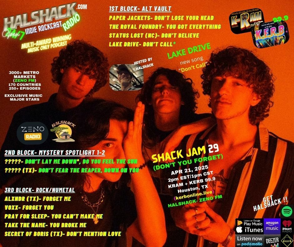 Episode 212: Halshack ep 29 (DONT YOU FORGET)-- -(SHACKJAM 29-KERB-KRAM Houston, TX) -- Apr 21, 2025--- Theme show for words DONT and YOU-- Hosted by Halshack
