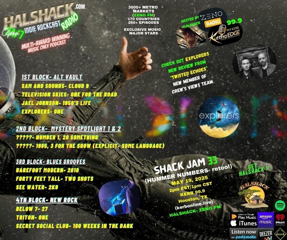 Episode 220: Halshack ep 33 (HUMMER NUMBERS-- RETOOL) --SHACKJAM 33--(KERB Houston, TX-- Zeno FM) -- May 19, 2025--Theme show about numbers-- Hosted by Halshack