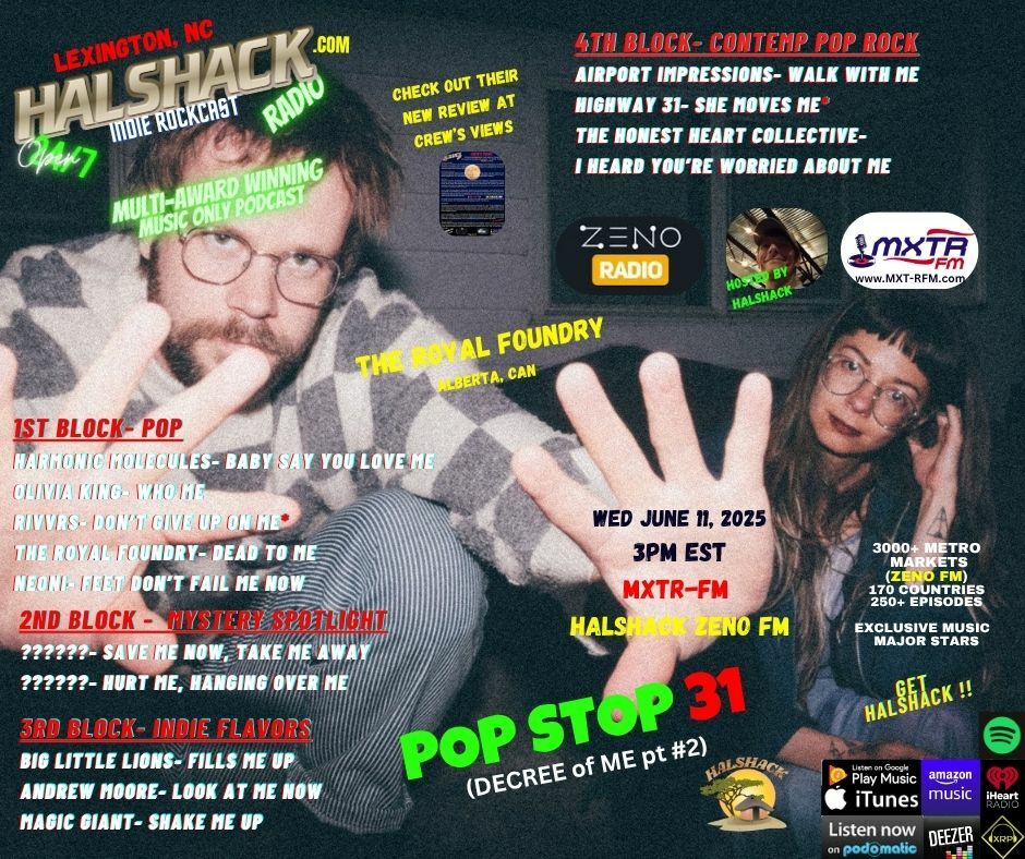Episode 228: Halshack ep 31 (DECREE of ME pt #2)---POP STOP 31 ---MXTR-FM--- June 11, 2025--theme show about word ME --Hosted by Halshack