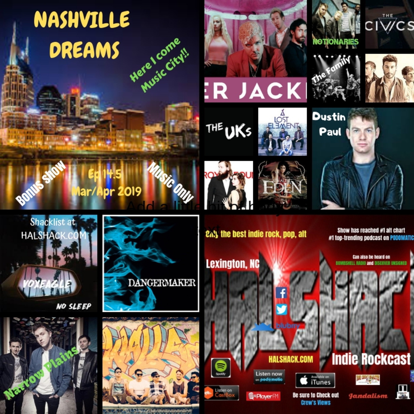 Halshack Ep. 14.5 (Nashville Dreams)-Mar/Apr 2019- bonus show...music only Halshack Ep. 14.5 (Nashville Dreams)-Mar/Apr 2019- bonus show...music only