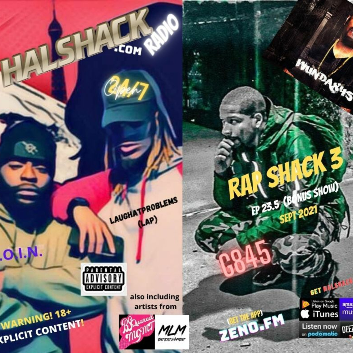 Episode 86: Halshack Ep 23.5 (RAP SHACK 3) Sept 2021 (Bonus show)-- WARNING!! 18+ EXPLICIT CONTENT--