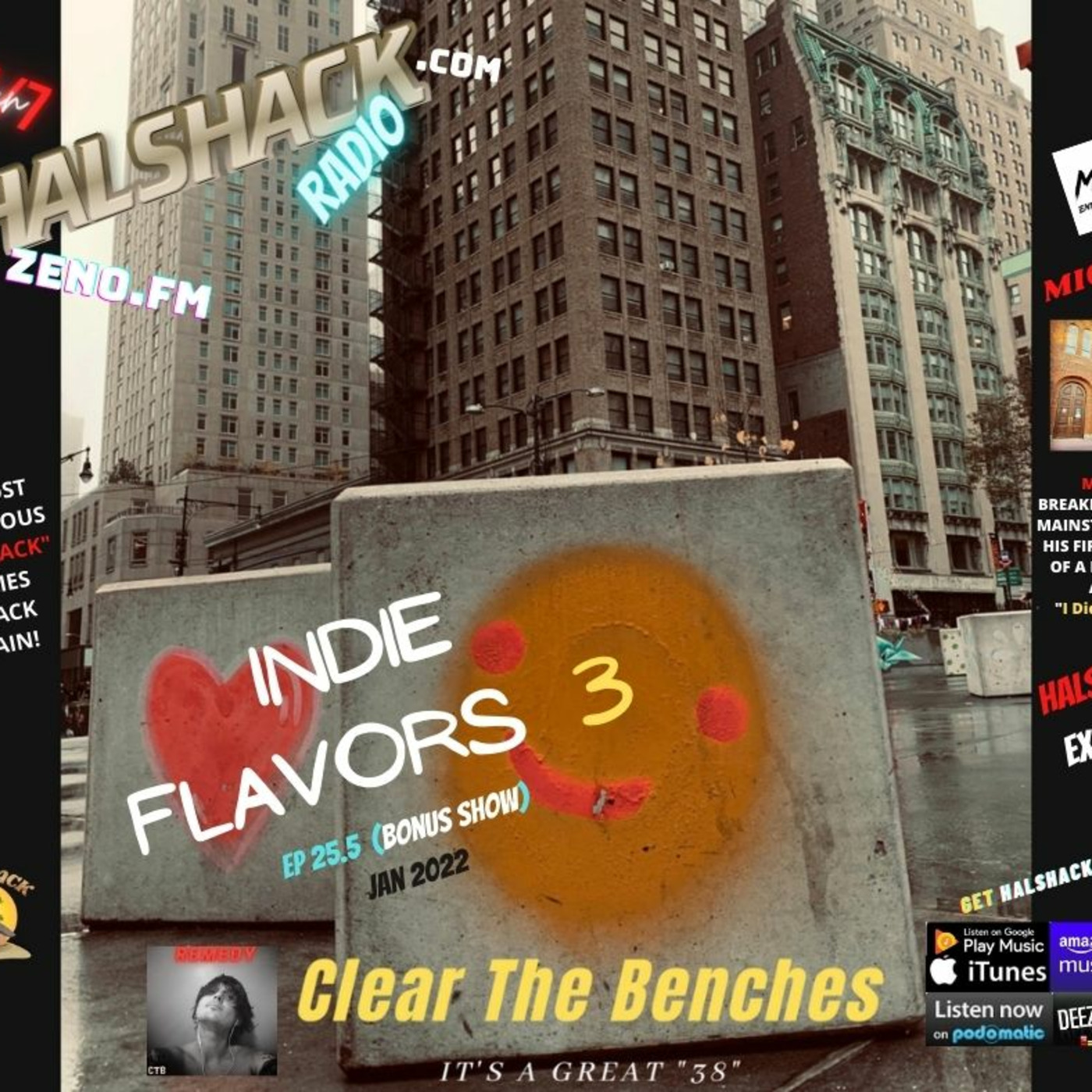 Episode 97: Halshack Ep 25.5 (Indie Flavors 3) Jan 2022- (Bonus show-music only)