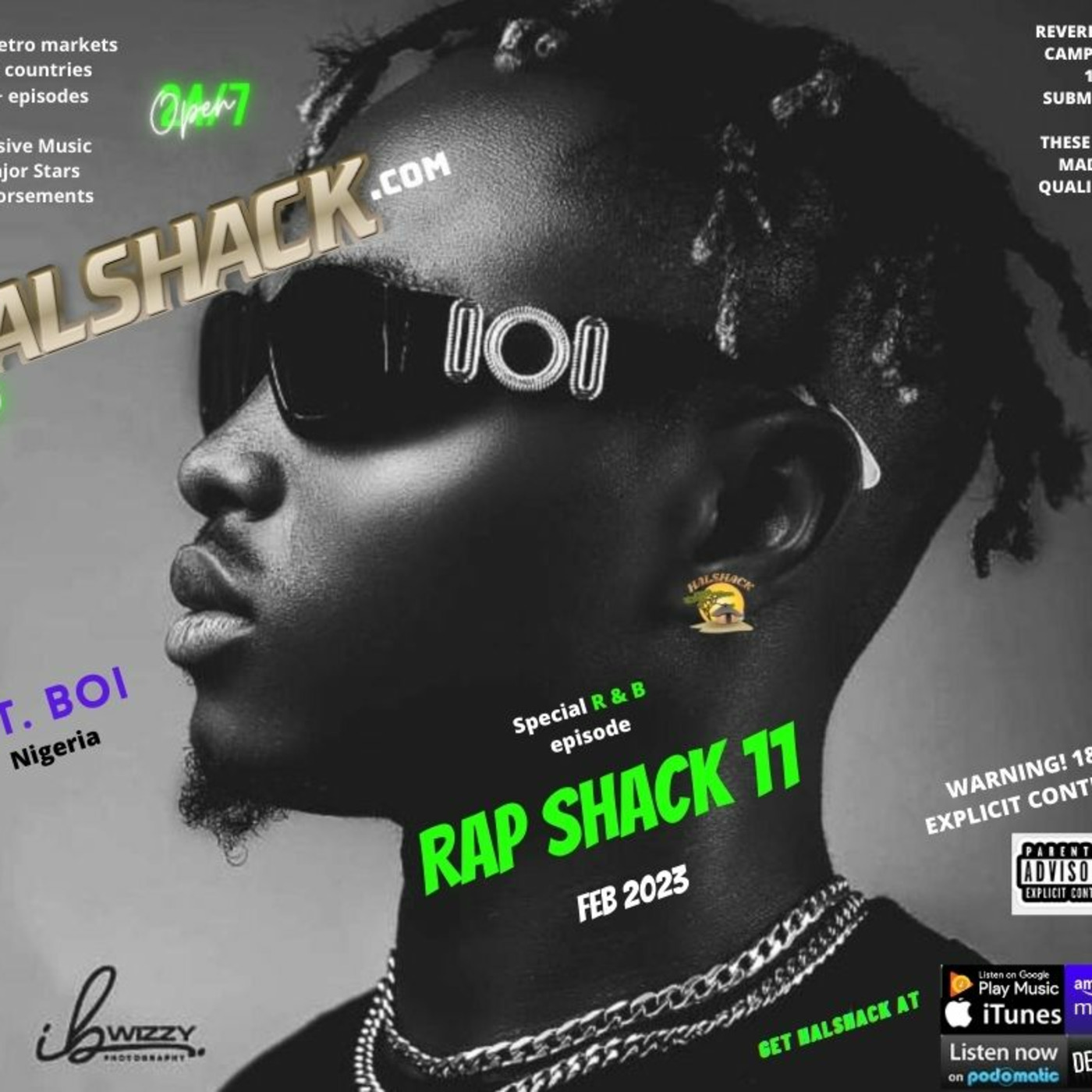 Episode 114: Halshack- 26.5 (Rap Shack 11) Feb 2023- explicit- Warning 18+