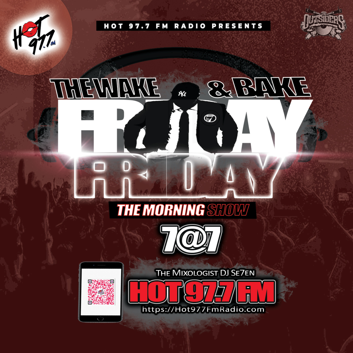 Episode 220:  220 - (Classic Hip Hop RnB And More) HOT 97.7 FM 7at7 MORNING SHOW With The Mixologist Dj Se7en