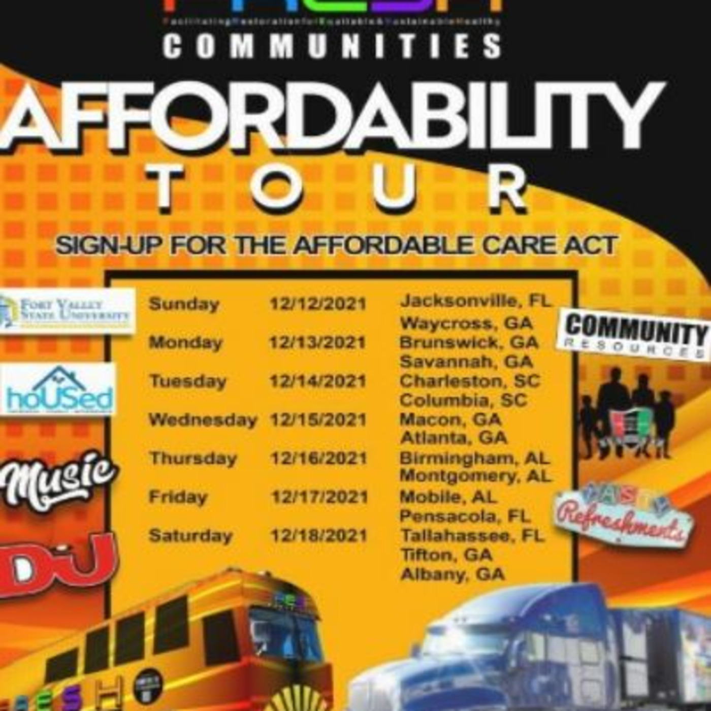 Episode 2224: Rev. Ferrell  Malone & The F.R.E.S.H  Communites Bus Tour for  ACA/Wellness & Healthy Communities