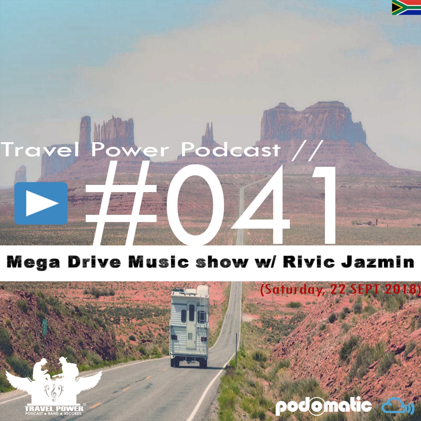Travel Power Podcast 041 // MegaDriveMusic show w/ Rivic Jazmin
