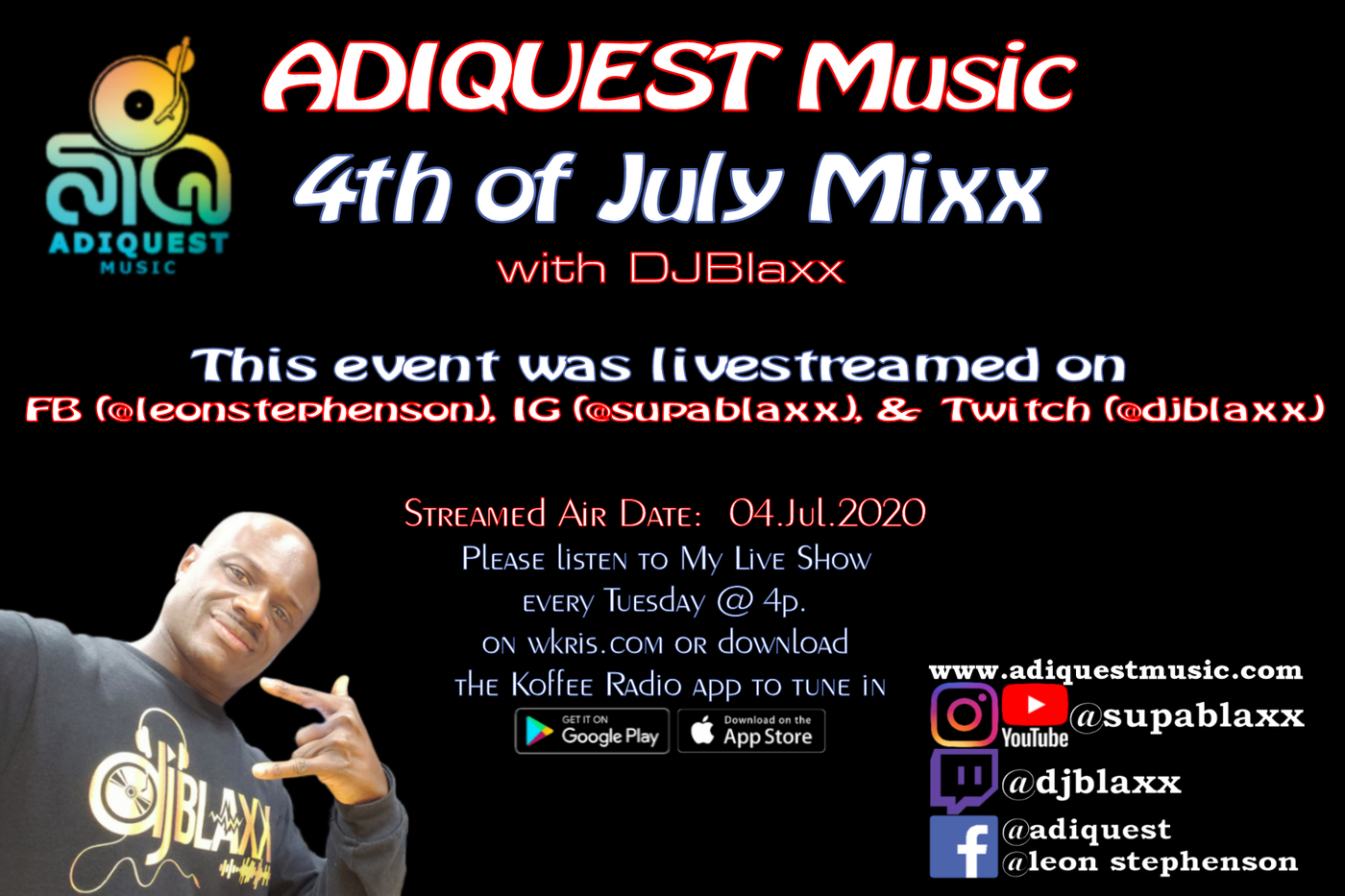 ADIQUEST with DJBlaxx | SupaBlaxx\'s Podcast