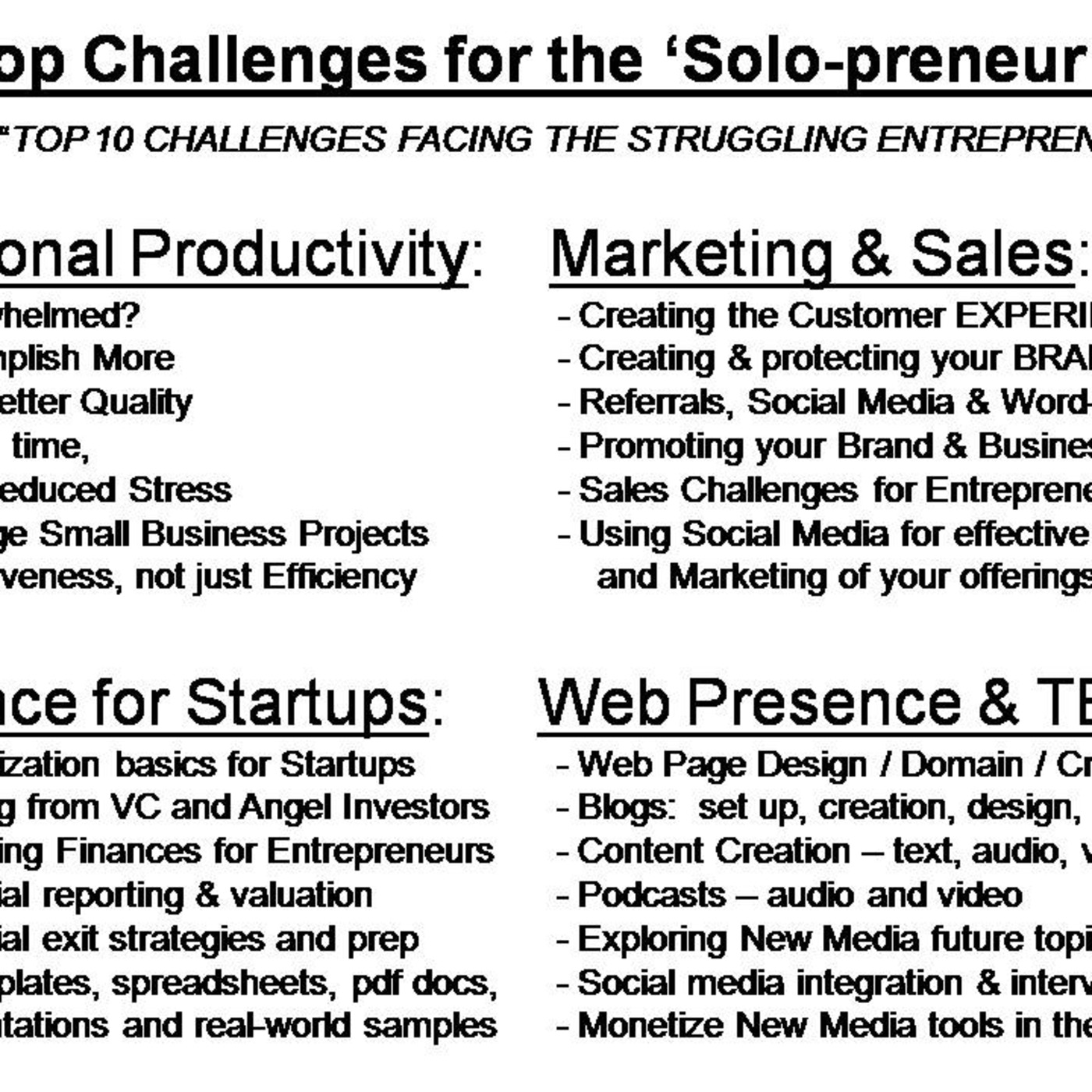 03- Critical Challenges for the Entrepreneur
