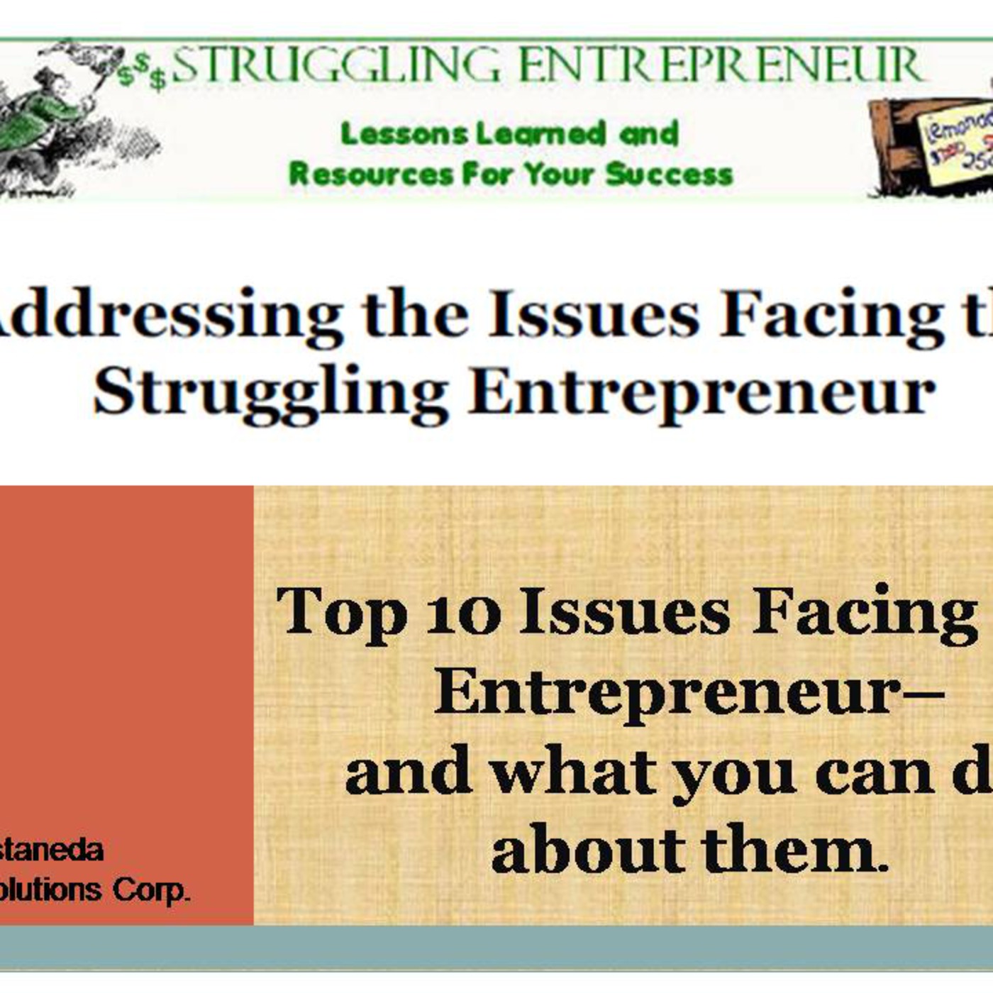 04- Critical Issues for the Solo-preneur - a live presentation of lessons learned episode artwork