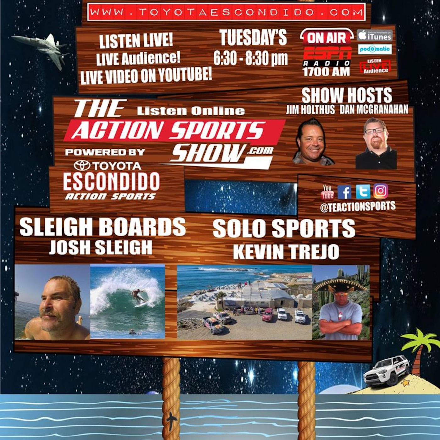The Action Sports Show with Sleigh Boards owner Josh Sleigh & Solo Sports owner Kevin Trejo
