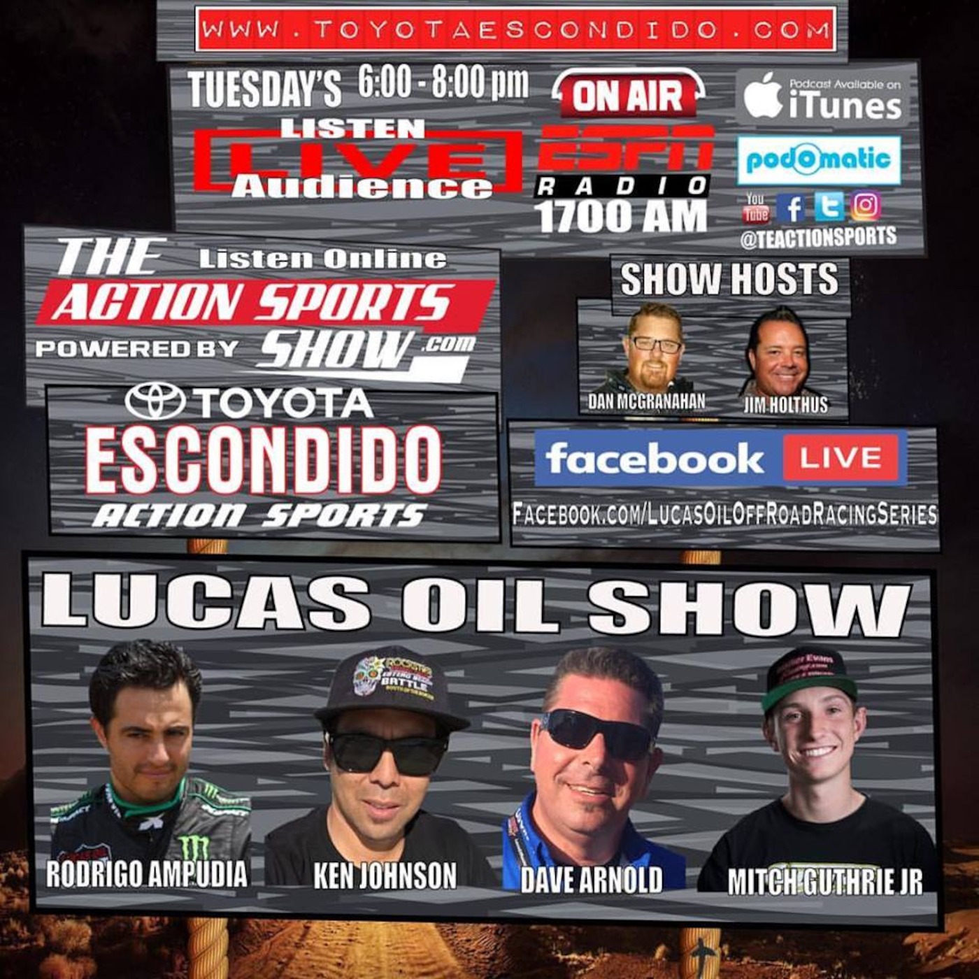 The Action Sports Show behind the scenes of the Lucas Oil Off Road Racing Series