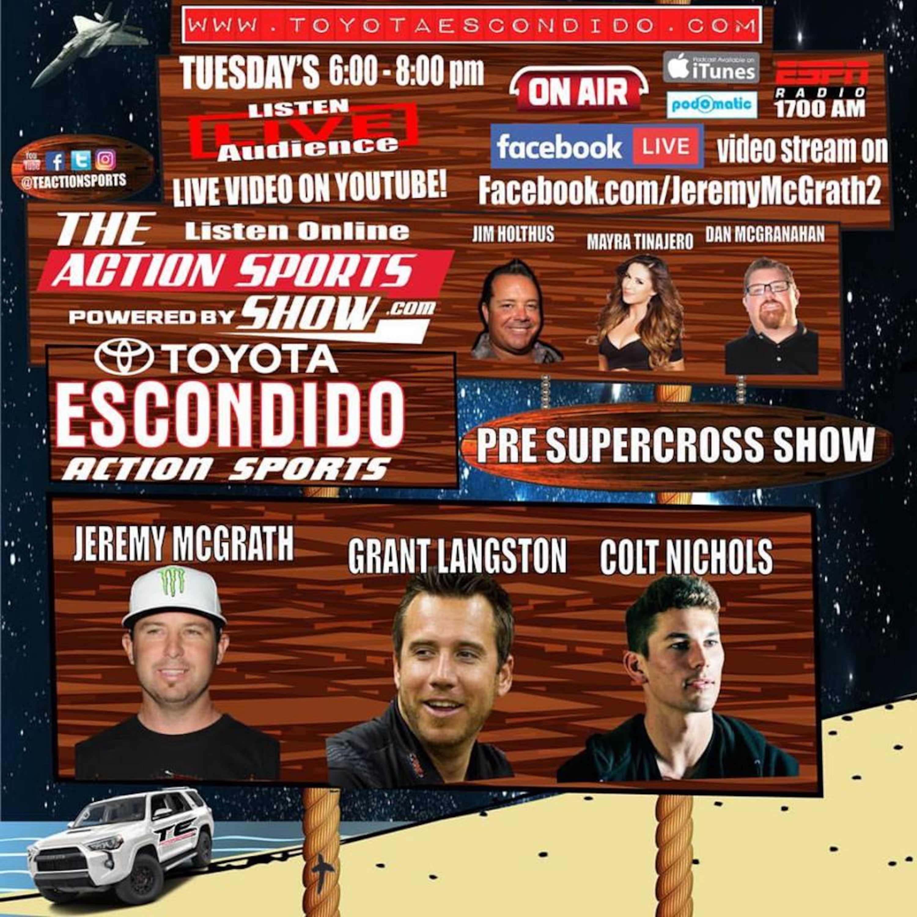 The Action Sports Show SX Pre Season super-panel