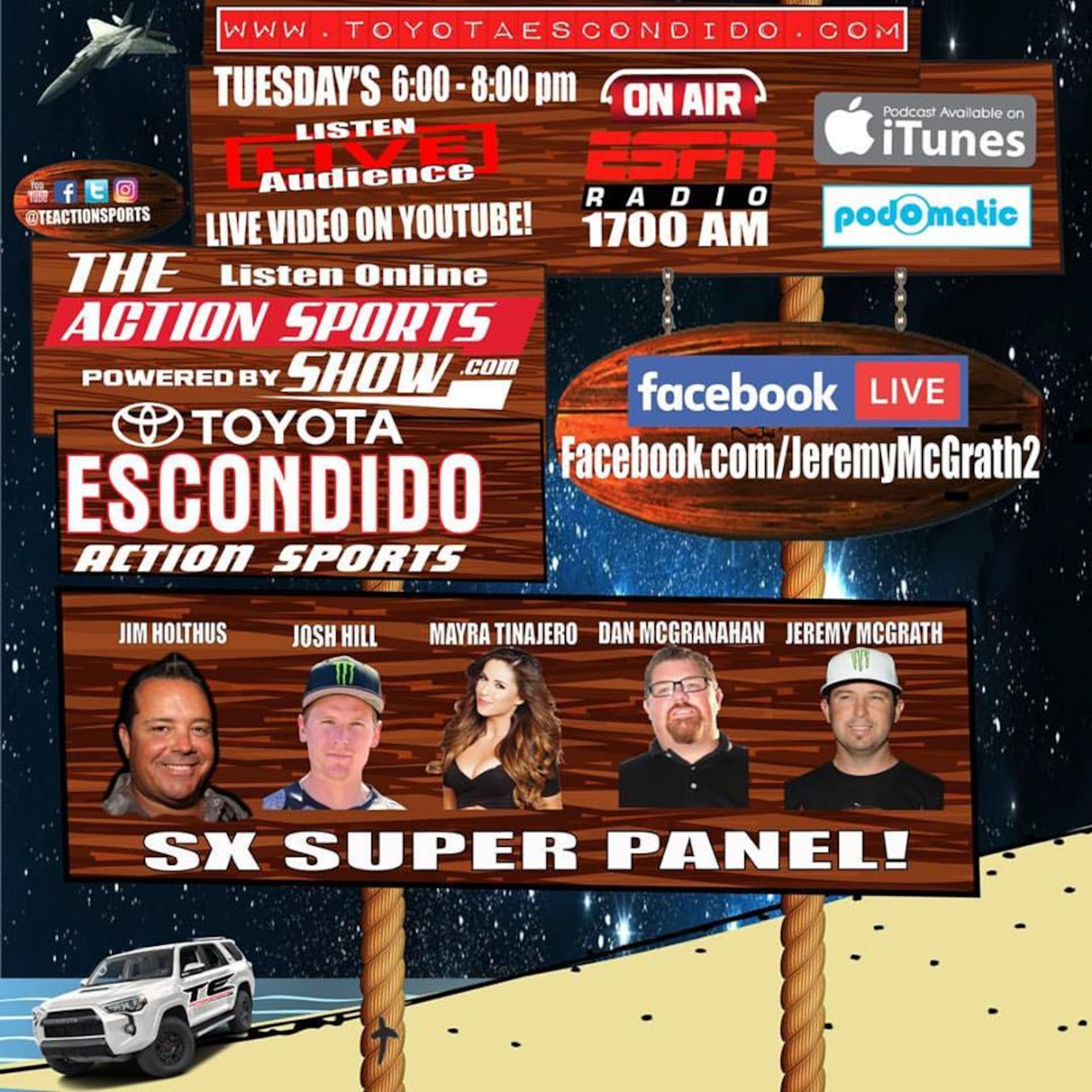 The Action Sports Show 2017 SX Super Panel