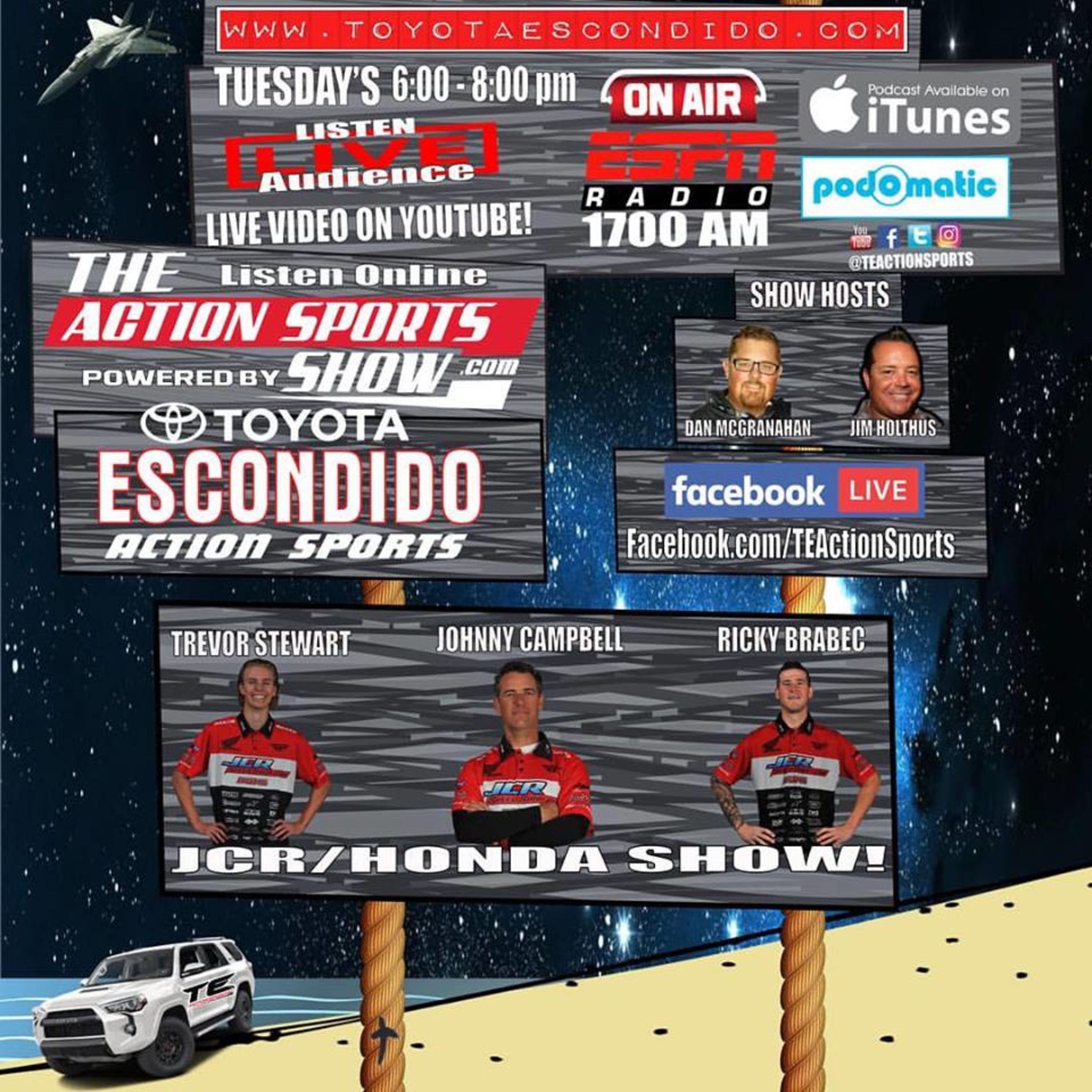 The Action Sports Show Panel with Team JCR/Honda