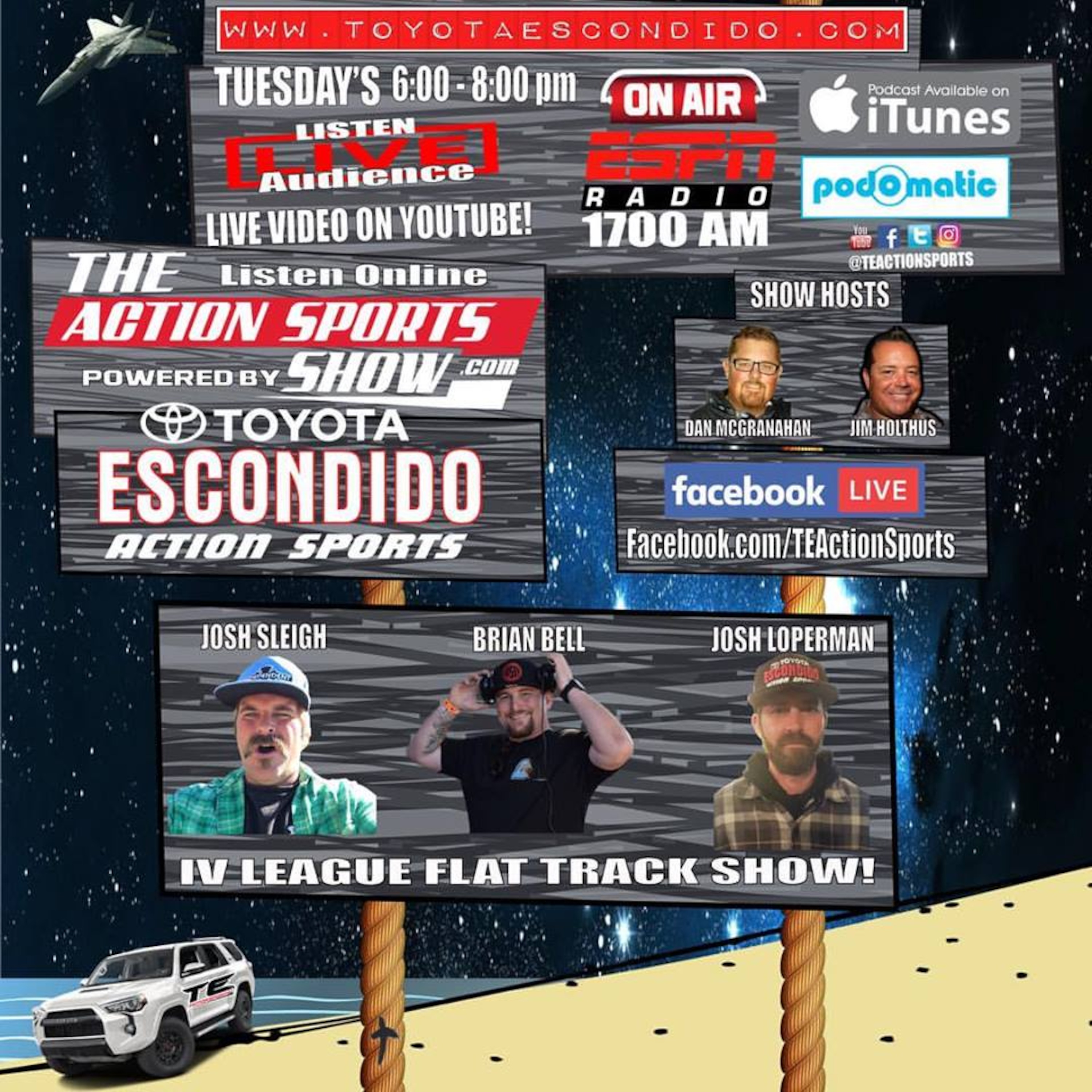 Toyota Escondido Action Sports Show IV League Flat Track Show