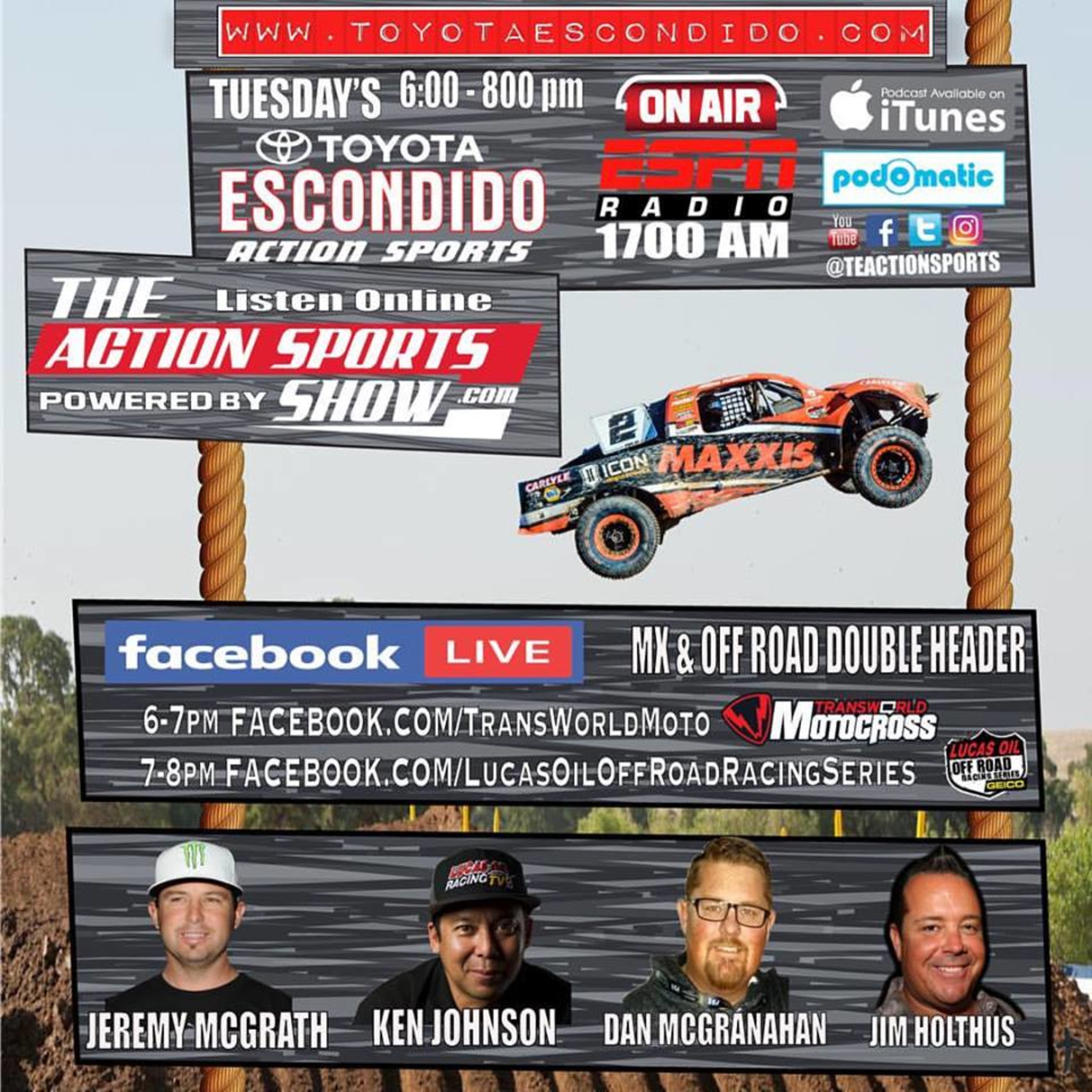 The Action Sports Show W/the King Himself Jeremy McGrath on a Special Double Header PART 1