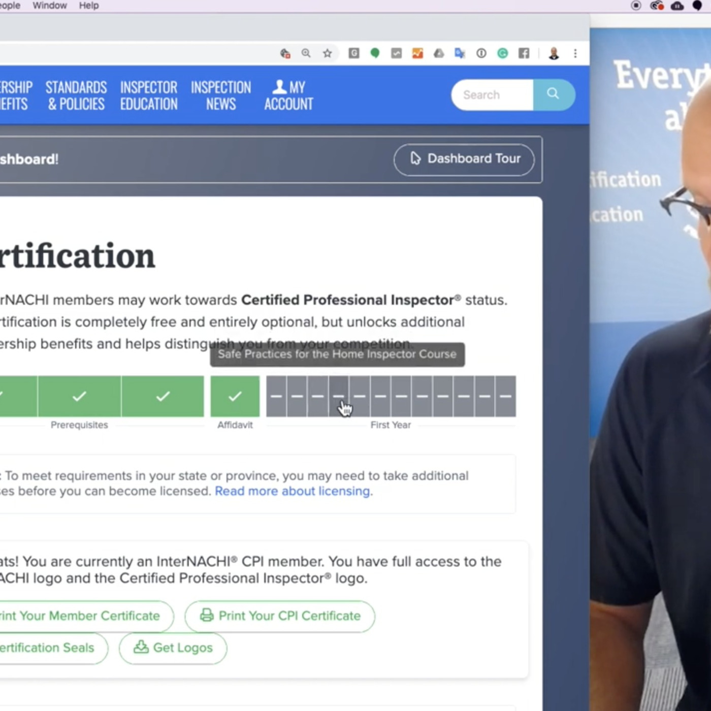 124. How to Progress Through an InterNACHI Free Online Course