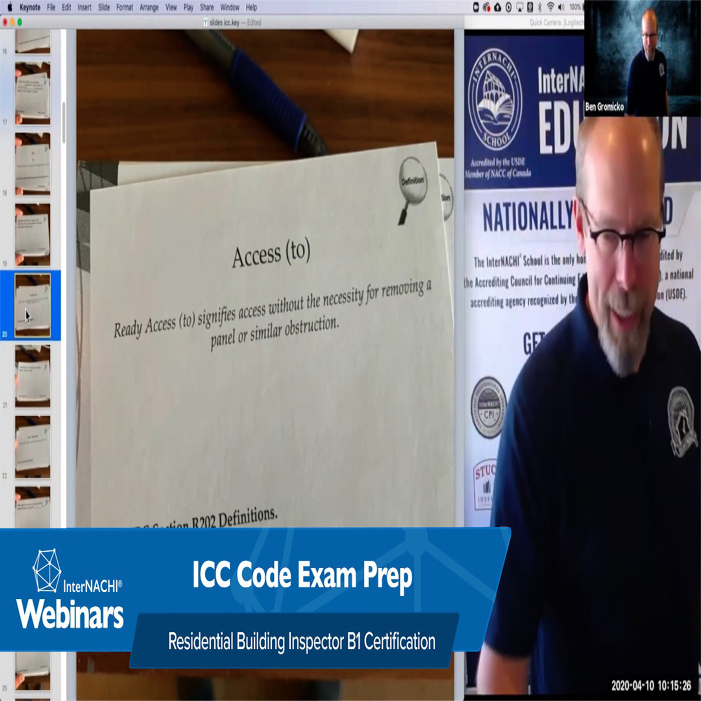 147. ICC Code Exam Prep Webinar for Residential Building Inspector B1 Certification