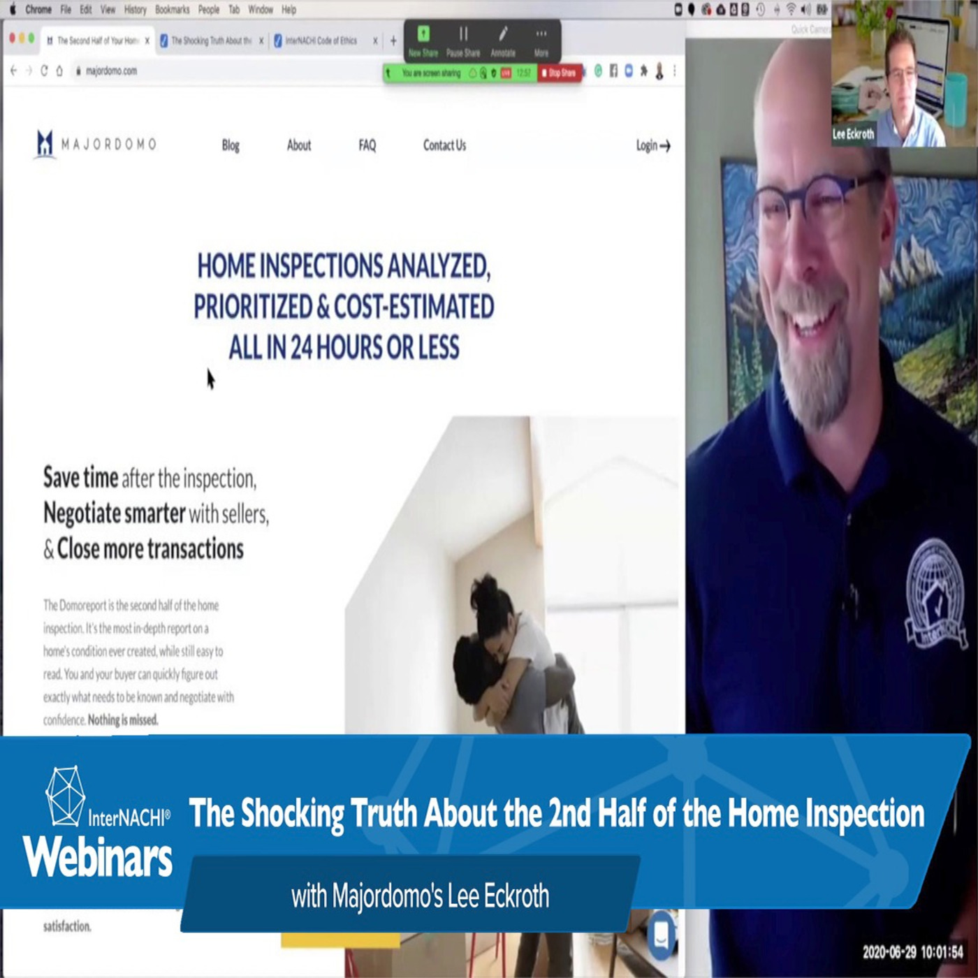 166. The Shocking Truth About the 2nd Half of the Home Inspection with Majordomo's Lee Eckroth