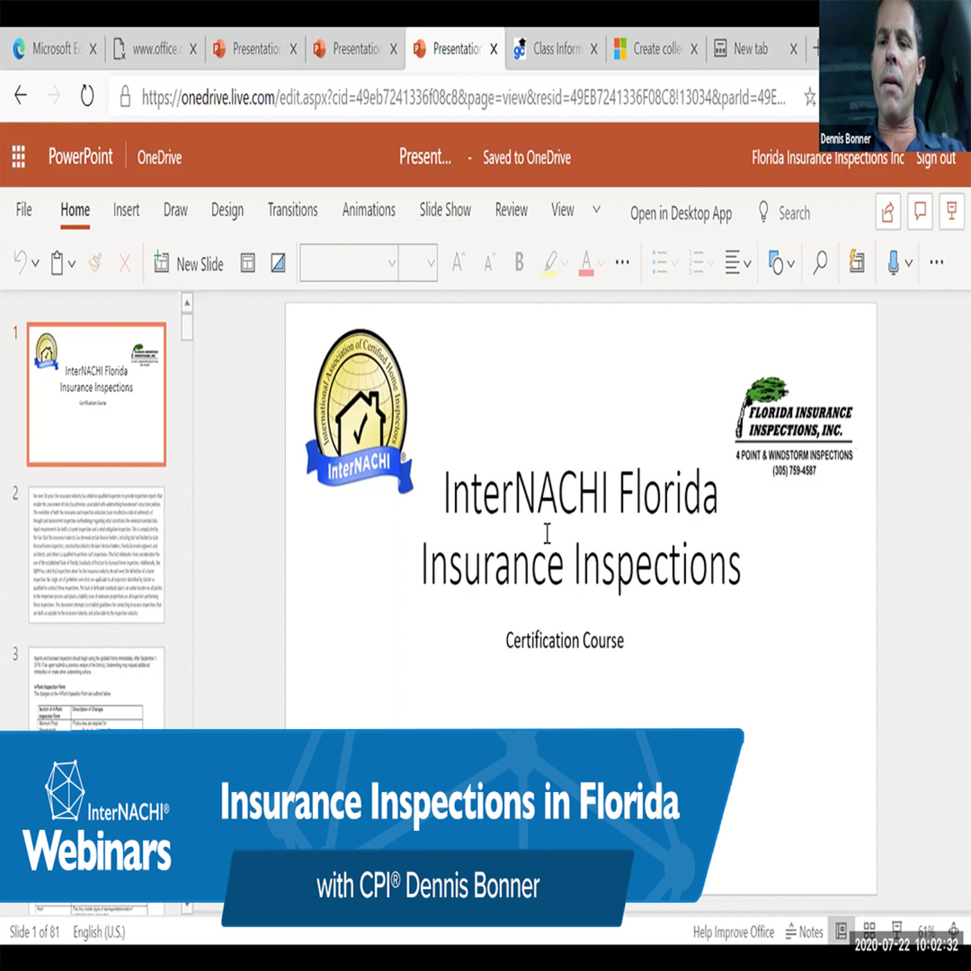 169. Insurance Inspections in Florida with with CPI® Dennis Bonner