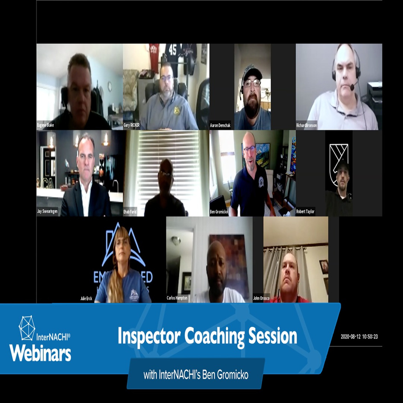 176. Inspector Coaching Session with InterNACHI's Ben Gromicko (8.12)