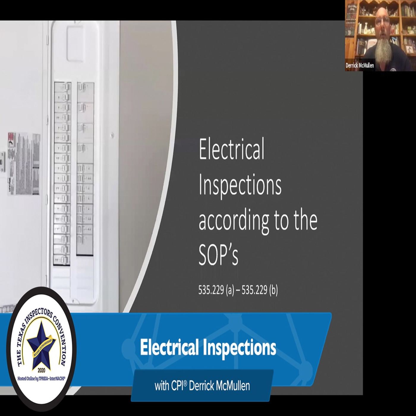 181. Electrical Inspections at The Texas Inspectors Convention 2020