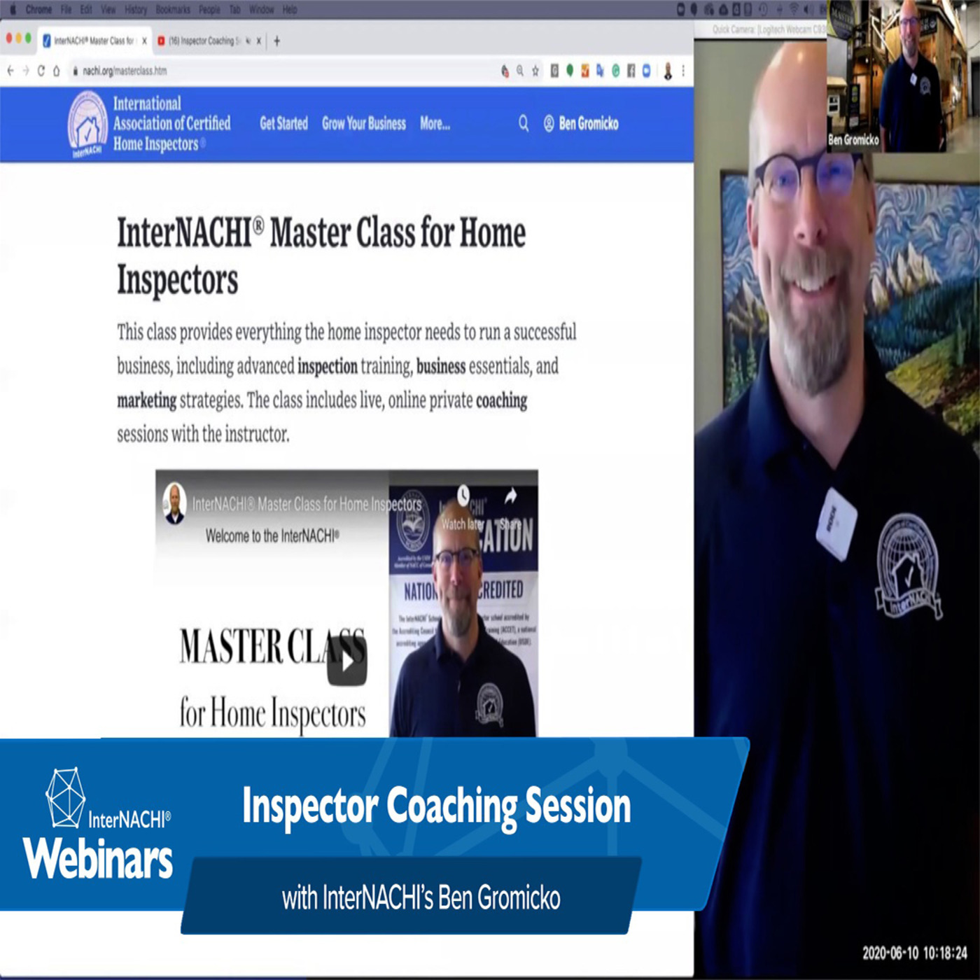 177. Inspector Coaching Session #3 with InterNACHI's Ben Gromicko