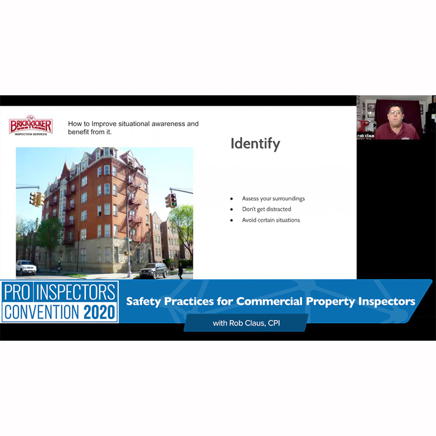 203. Safety Practices for Commercial Property Inspectors at 2020 Professional Inspectors Convention