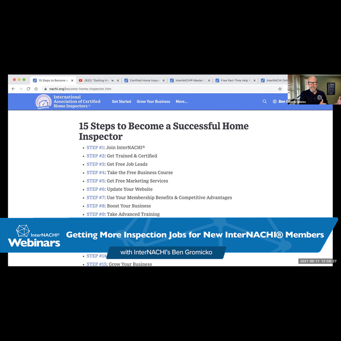 Episode 240: Getting More Inspection Jobs for New InterNACHI® Members with InterNACHI's Ben Gromicko