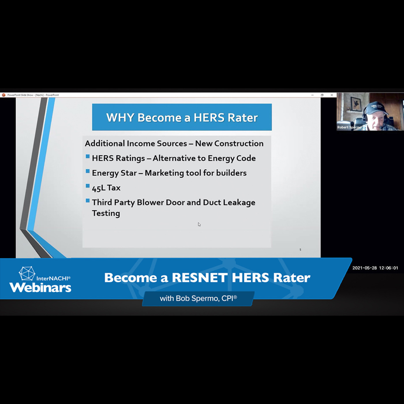 Episode 243: Become a RESNET HERS Rater with Bob Spermo, CPI