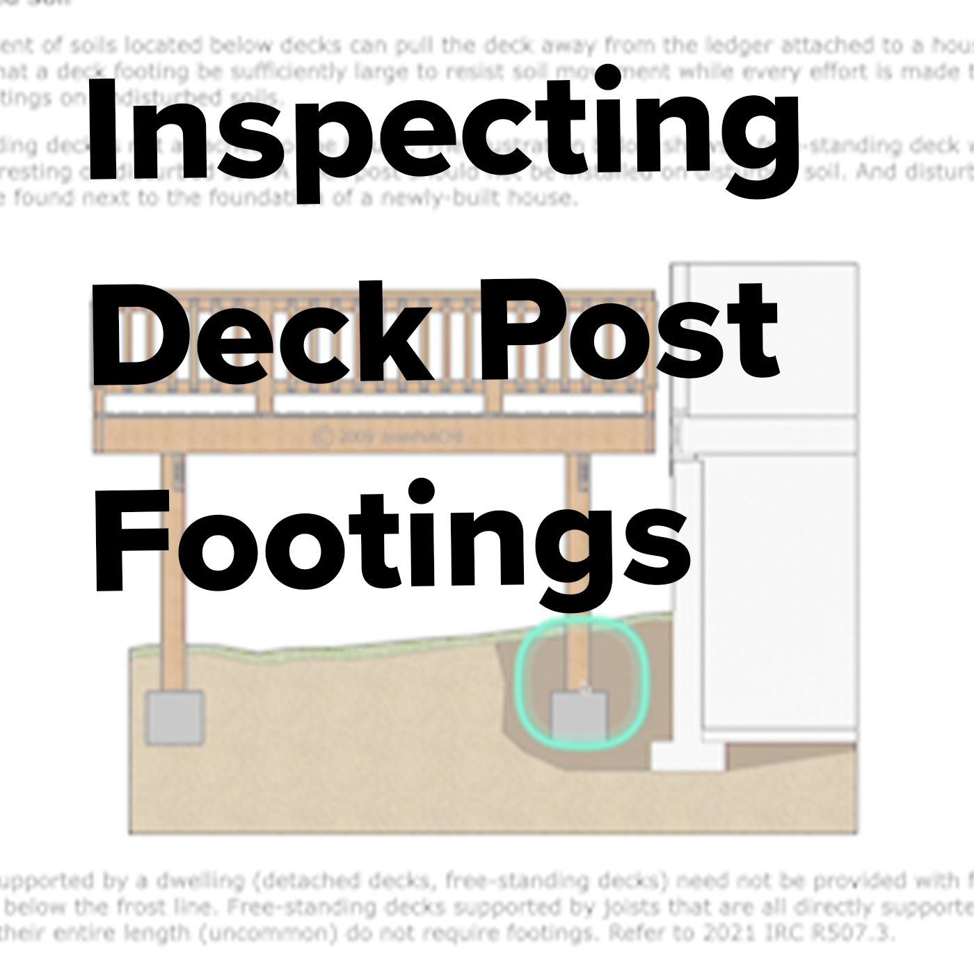 Episode 366: Inspecting Deck Post Footings